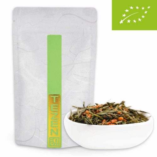 Genmaicha Bio (Ernte 2024) Tee japanischer Bio Grünetee mit Reis aus Kagoshima, Japan