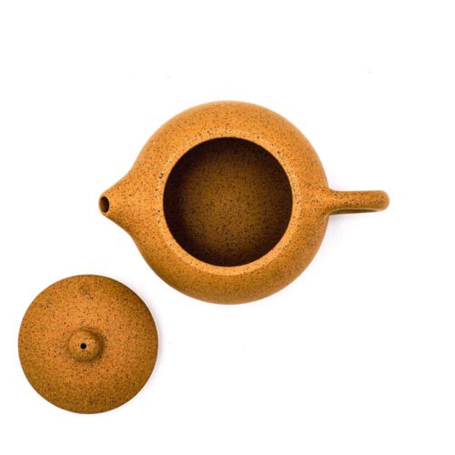 Chinesische Teekanne aus hochwertigem Yixing Ton Gelb - Image 4