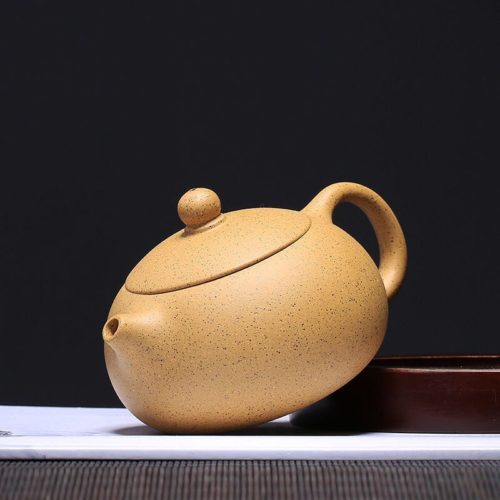 Chinesische Teekanne aus hochwertigem Yixing Ton Gelb - Image 7
