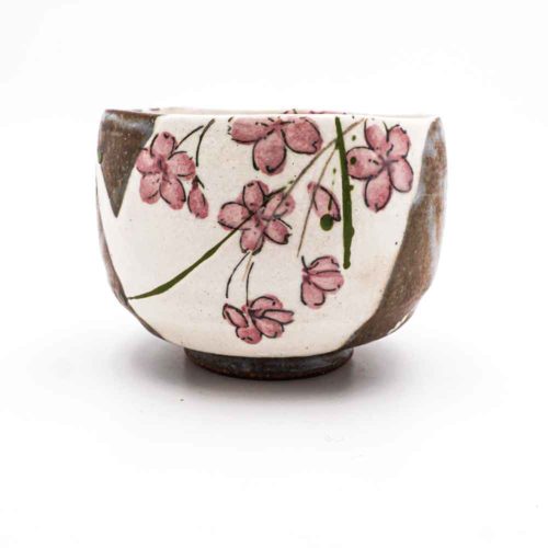 Japanische Matcha Schale Klassisch mit Sakura von Hasami / Arita-Yaki Keramik Tradition – Bild 2