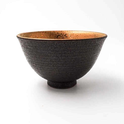 Japanische Matchaschale Bronze – Bild 3